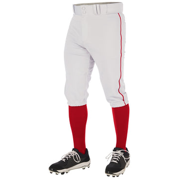 YOUTH TRIPLE CROWN KNICKER- White with Red Braid