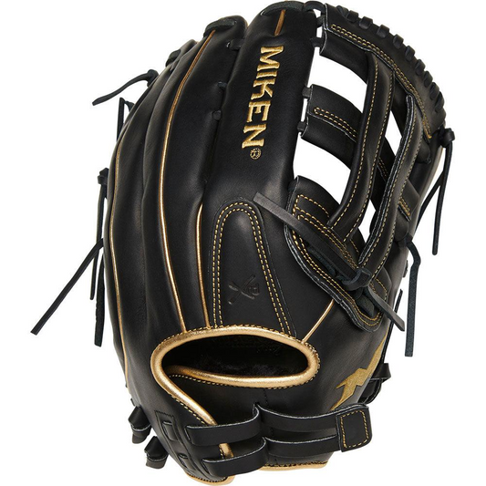 MIKEN - GOLD Pro Series 14" Black Gold Slowpitch Glove