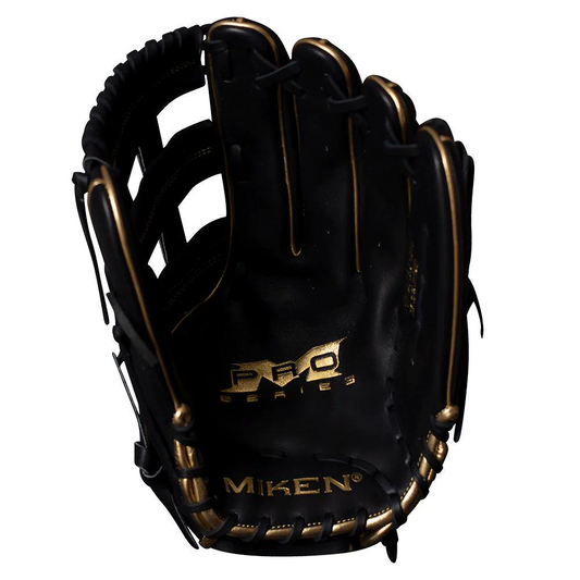 MIKEN - GOLD Pro Series 13.5" Black Gold Slowpitch Glove