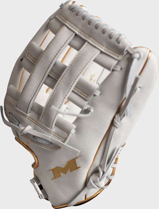 MIKEN - GOLD Pro Series 14" White Gold Slowpitch Glove