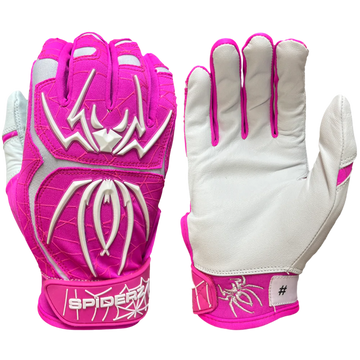 SPIDERZ ENDITE  Adult Batting Gloves - Pink/White 2022